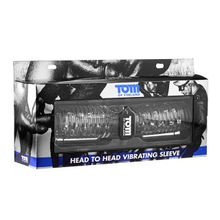 XR Brands Nowoczesna maszyna intymna podwojna z wibracją, przezroczysta