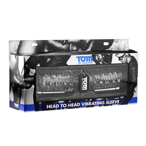 XR Brands Nowoczesna maszyna intymna podwojna z wibracją, przezroczysta