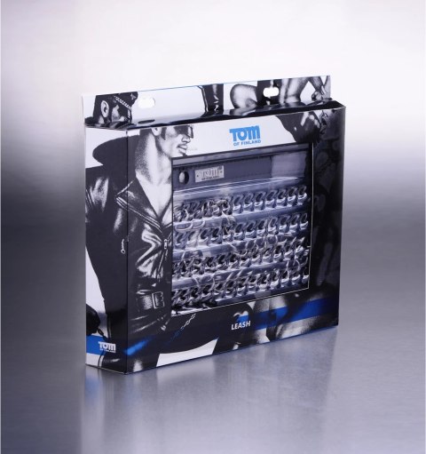 XR Brands Solid Link metalowa smycz z neoprenowym uchwytem 91 cm