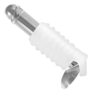 XR Brands żebrowana maszyna intymna z uchwytem i paskiem na kulki