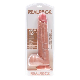 RealRock Model 33 cm - anatomiczna forma z przyssawką, duży rozmiar