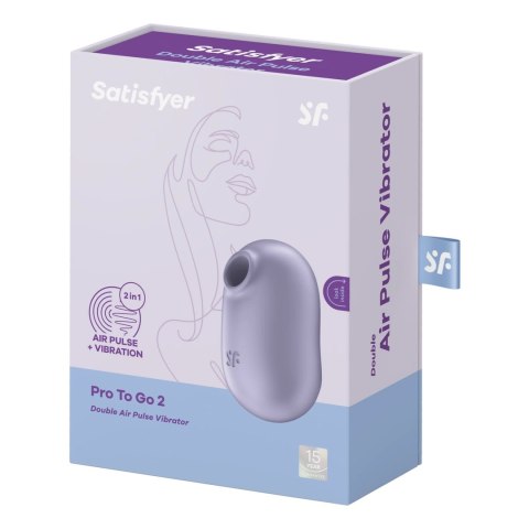Satisfyer Pro To Go 2 - Kompaktowy model z podwojną pulsacją powietrza