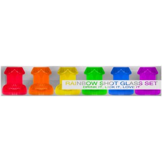 Kheper Games Zestaw kieliszkow Rainbow Party 6 szt. kolorowe 44 ml