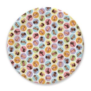 Little Genie Party Plates 7'' - Zestaw 8 papierowych talerzy imprezowych