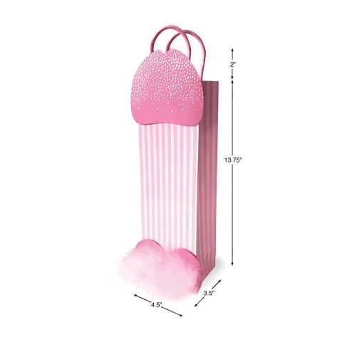 Little Genie - Torba prezentowa z cekinami, wysoka, ozdobna