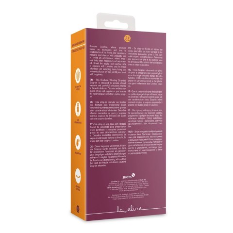 Loveline Merlot Grape - Wibrujący zakrzywiony model do systemu Strap-On