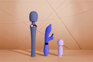 Loveline Pratanopia - silikonowy masażer kroliczek, dwupunktowy, fioletowy