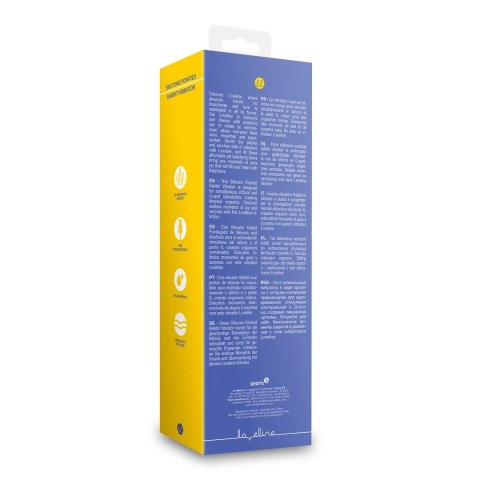 Loveline Pratanopia - silikonowy masażer kroliczek, dwupunktowy, fioletowy