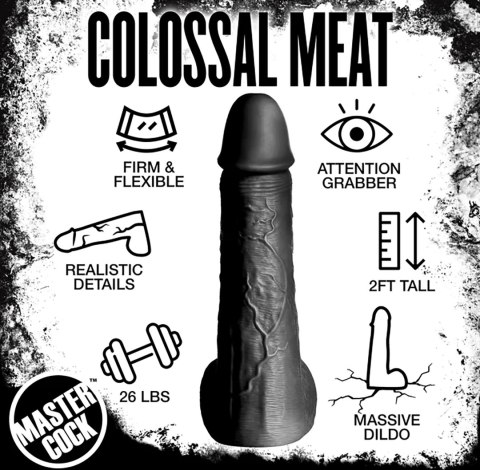 XR Brands Moby model XL czarny 60 cm - zaawansowany gadżet premium