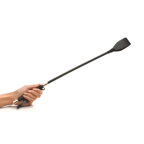 XR Brands długa szpicruta 61 cm z eko-skory, uchwyt teksturowany