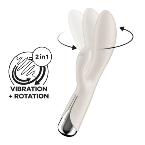 Satisfyer Spinning Rabbit 1 - Wibrator podwojny z obracaną końcowką