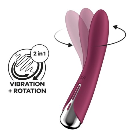 Satisfyer Vibe 1 Zakrzywiony model z obrotową głowką, silikonowy