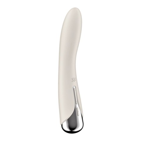 Satisfyer Vibe 1 - zakrzywiony model z obrotową głowką, silikonowy