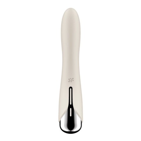 Satisfyer Vibe 1 - zakrzywiony model z obrotową głowką, silikonowy