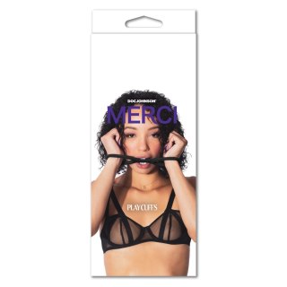 Doc Johnson Merci silikonowe kajdanki na nadgarstki, elastyczne