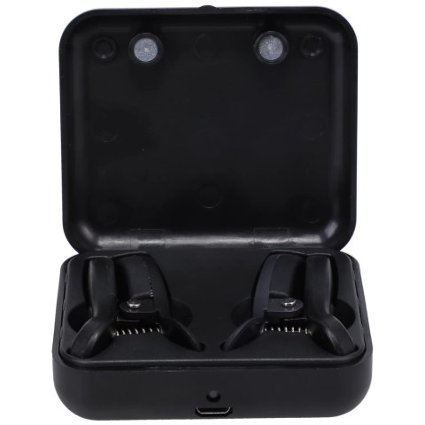 Doc Johnson Power Play - Zaciski na sutki z funkcją wibracji, czarne