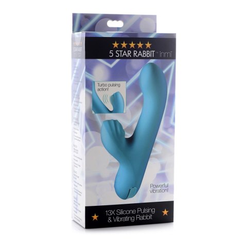 XR Brands 5 Star Rabbit silikonowy wibrator pulsująco-wibrujący IPX7