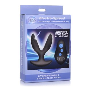 XR Brands Electro-Spread silikonowa wtyczka intymna z wibracjami i E-Stim