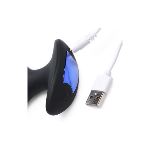 XR Brands Electro-Spread silikonowa wtyczka intymna z wibracjami i E-Stim