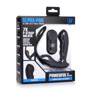 XR Brands P-Strap Milker masażer prostaty z uprzężą, 7 trybow, czarny