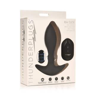 XR Brands korek silikonowy z ruchomym pierścieniem i pilotem