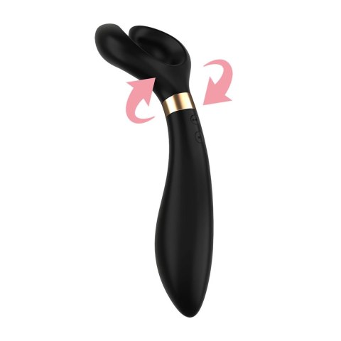 Satisfyer Endless Joy - wielofunkcyjne urządzenie z obrotową głowką, czarne