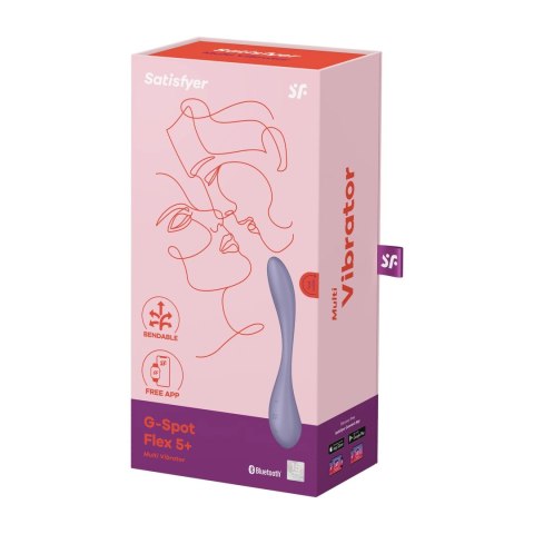 Satisfyer Flex 5 Connect App - elastyczny model wielofunkcyjny, silikonowy
