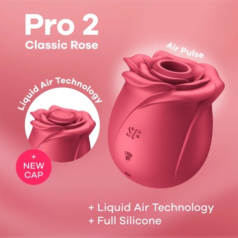 Satisfyer Pro 2 Modern Blossom - urządzenie pulsacyjne w formie roży, 11 trybow