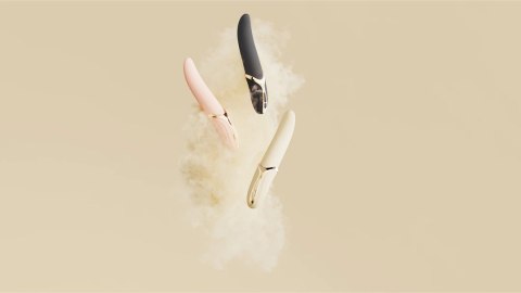 ZALO Eve - Wibrator zakrzywiony dwusilnikowy z funkcją podgrzewania rożowy