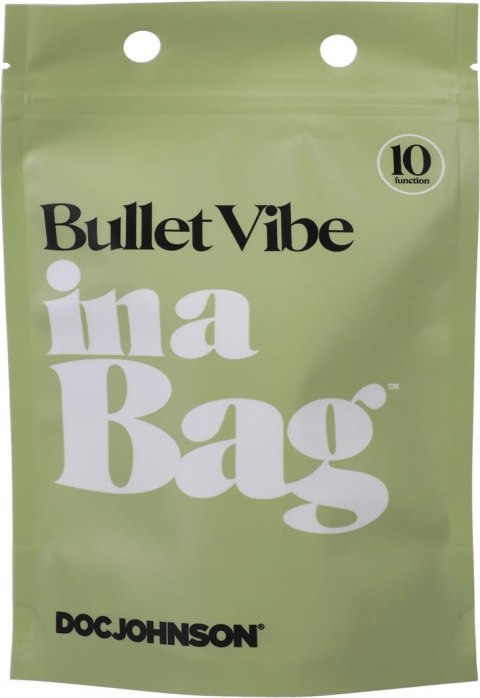 Doc Johnson Mini Bullet 10-funkcyjny silikonowy wibrator USB czarny