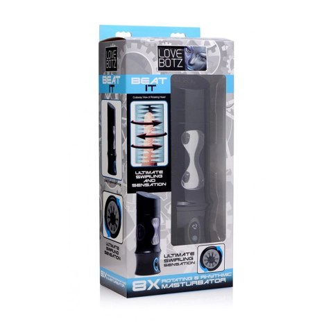 XR Brands Beat It - Automatyczna maszyna intymna z rotacją i wibracją