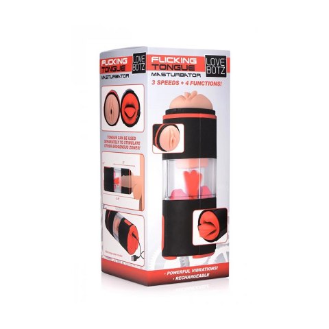 XR Brands Lick It Pro - urządzenie intymne z funkcją wibracji i ruchomym językiem