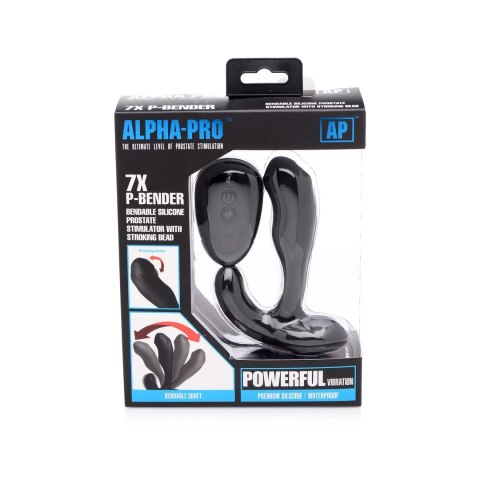 XR Brands P-Bender 7-biegowy elastyczny system do masażu prostaty z pilotem