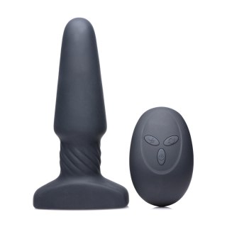 XR Brands Slim R Model R zdalnie sterowany korek silikonowy czarny