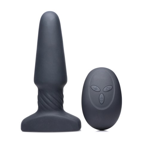 XR Brands Slim R Model R zdalnie sterowany korek silikonowy czarny