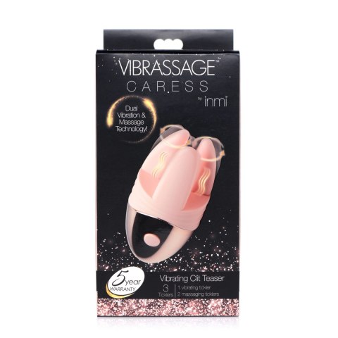XR Brands Vibrassage Caress - Wibrujący masażer silikonowy, wodoodporny