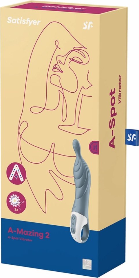 Satisfyer A-Mazing 2 - urządzenie do precyzyjnej stymulacji, silikonowe, wodoodporne