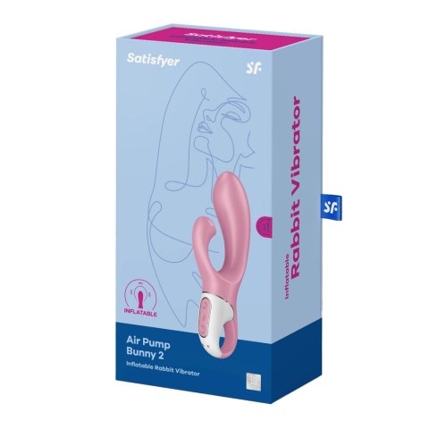 Satisfyer Balloon Rabbit - Wibrator z funkcją zwiększania objętości, rożowy