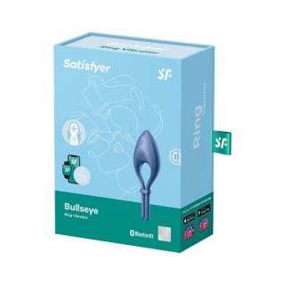 Satisfyer Bullseye - Pierścień wibrujący regulowany, silikonowy, czarny