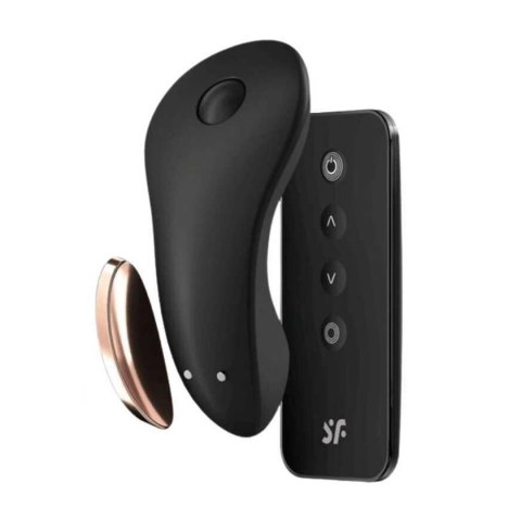 Satisfyer Little Secret - dyskretny model z pilotem i aplikacją, czarny