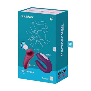 Satisfyer Partner Box 1 - Zestaw dla par Bluetooth silikonowy IPX7