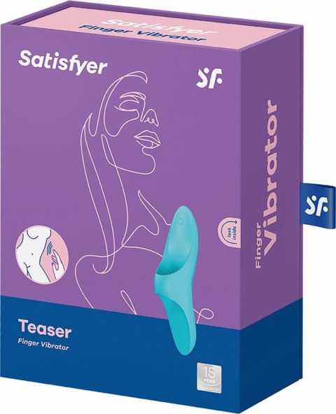 Satisfyer Teaser - Miniaturowy wibrujący masażer na palec, silikonowy
