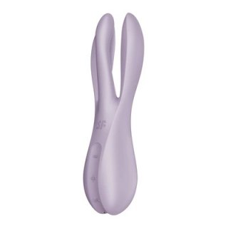Satisfyer Threesome 2 - wielofunkcyjny model z trzema ramionami, silikon, fioletowy