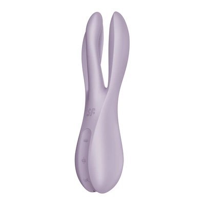 Satisfyer Threesome 2 - wielofunkcyjny model z trzema ramionami, silikon, fioletowy