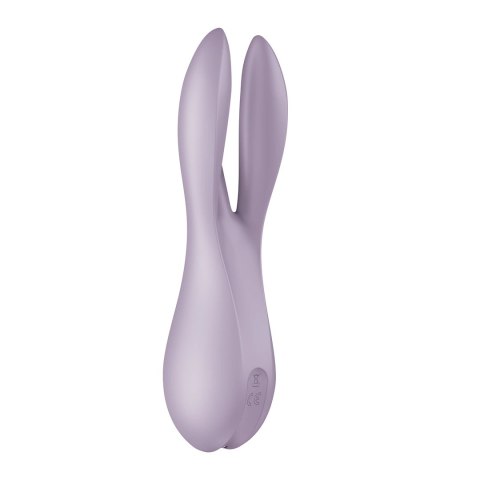 Satisfyer Threesome 2 - wielofunkcyjny model z trzema ramionami, silikon, fioletowy