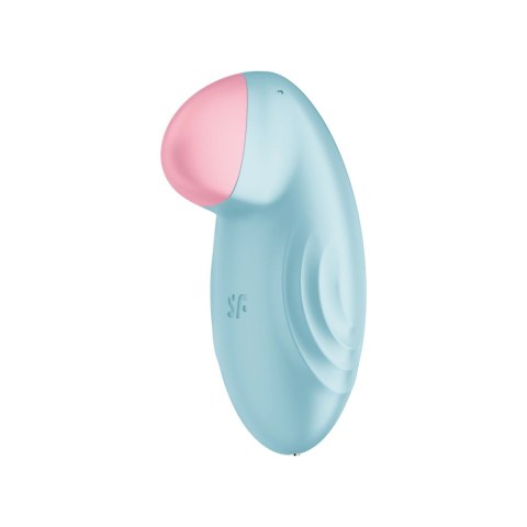 Satisfyer Tropical Tip Connect - stymulator z aplikacją, silikon, żołty