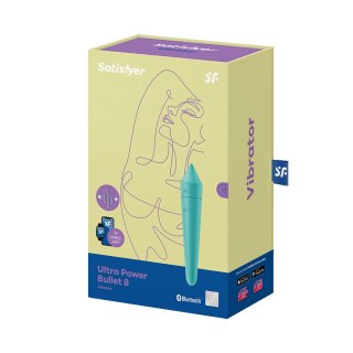 Satisfyer Ultra Power Bullet 8 - kompaktowy model wibrujący, turkusowy