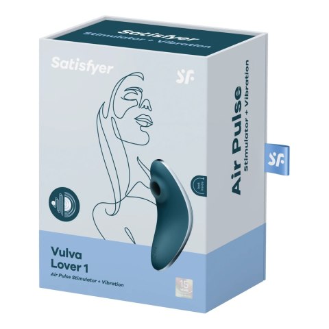 Satisfyer Vulva Lover 1 - Wibrator pulsacyjny, 2 silniki, wodoodporny