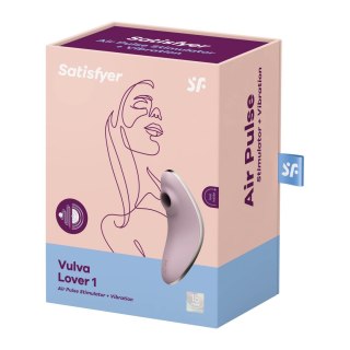 Satisfyer Vulva Lover 1 - podwojny stymulator pulsacyjno-wibracyjny, silikonowy