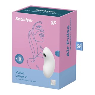 Satisfyer Vulva Lover 2 - dwusilnikowy model pulsacyjno-wibracyjny, silikon